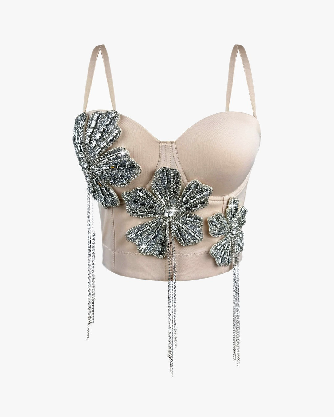 Corset soirée sur fond studio gris clair, vue 5