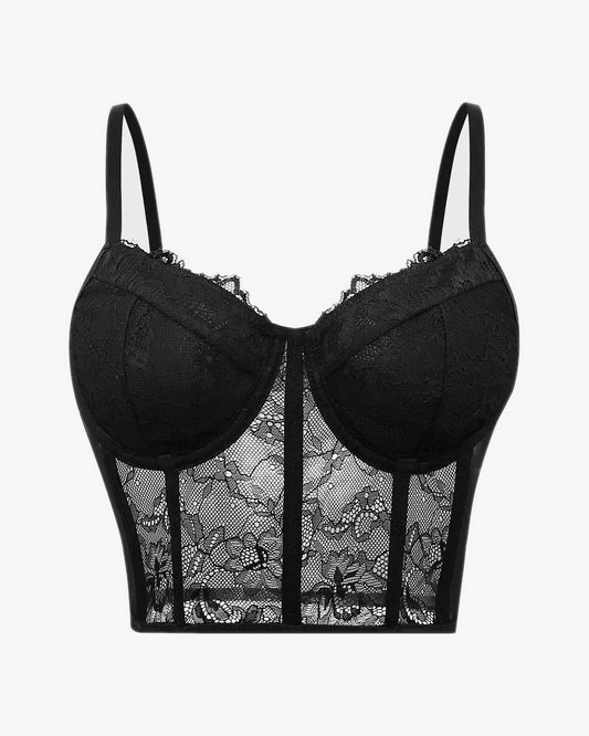 Corset sous vêtement sur fond studio gris clair