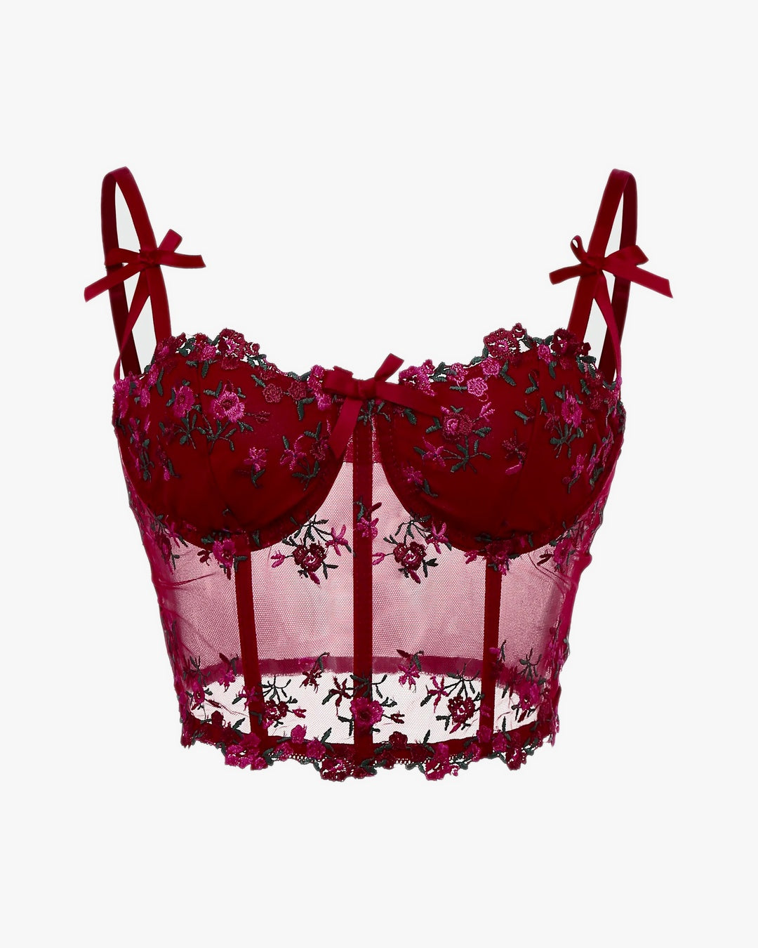 Corset soutien gorge sur fond studio gris clair
