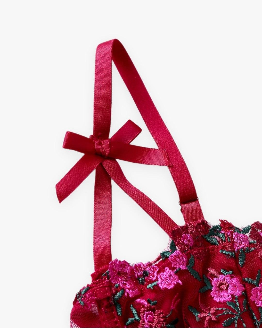 Zoom sur le détail du corset soutien gorge, vue 2