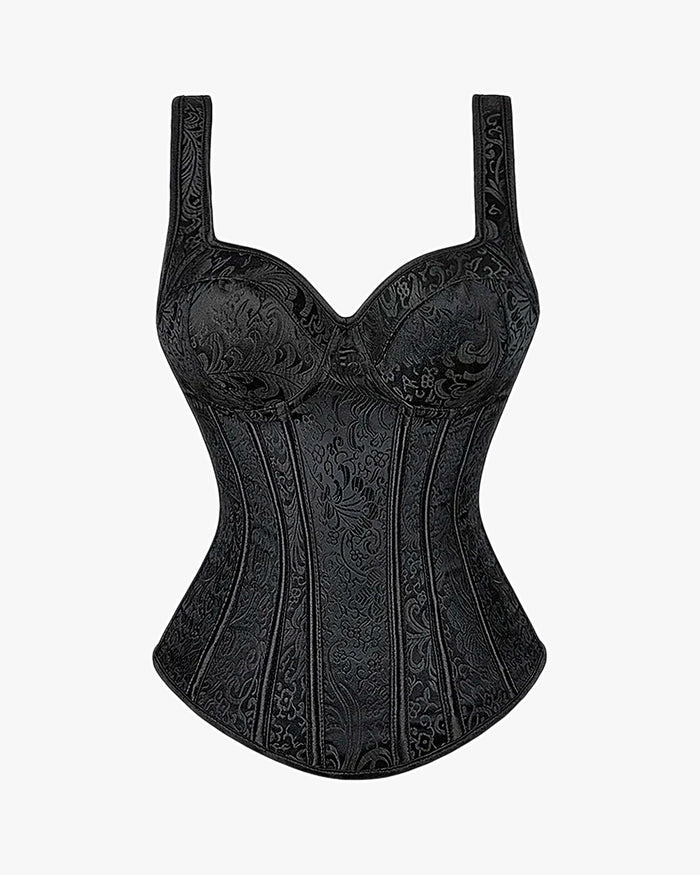 Corset steampunk sur fond studio gris clair