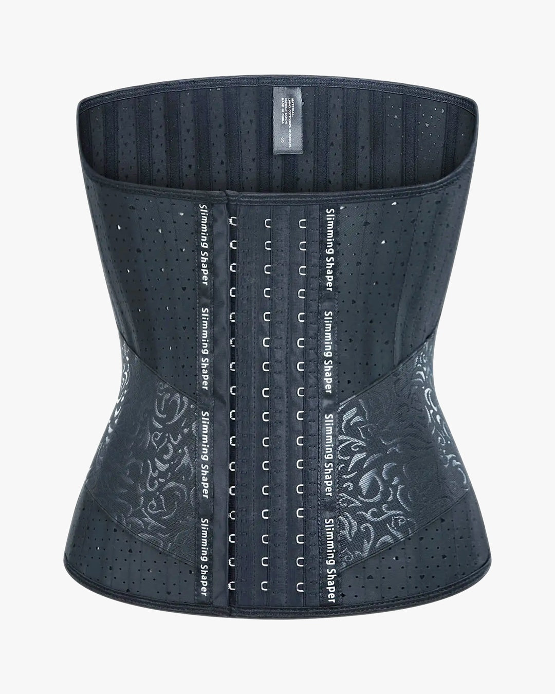 Corset ventre plat sur fond studio gris clair