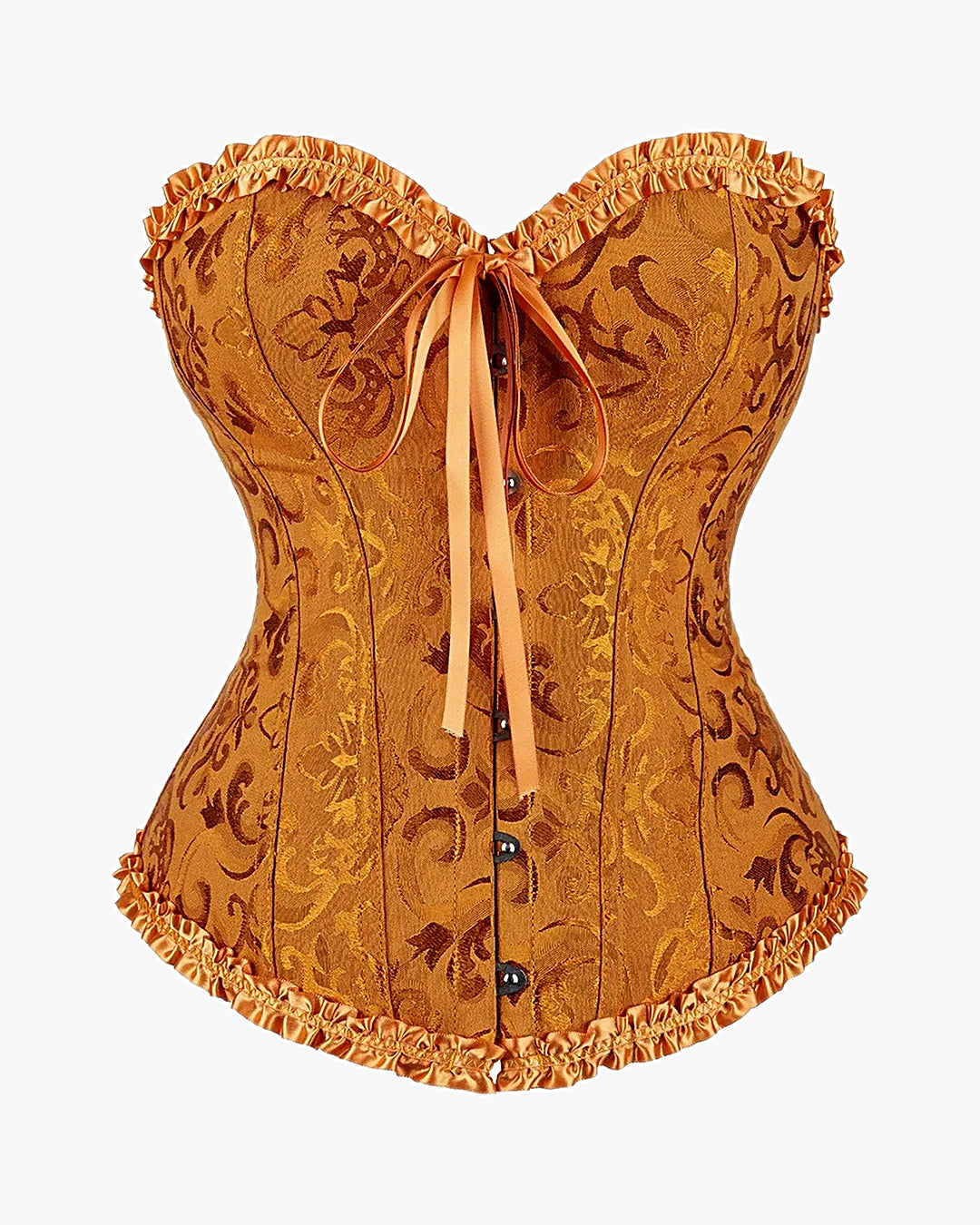 Corset victorien sur fond studio gris clair, vue 6