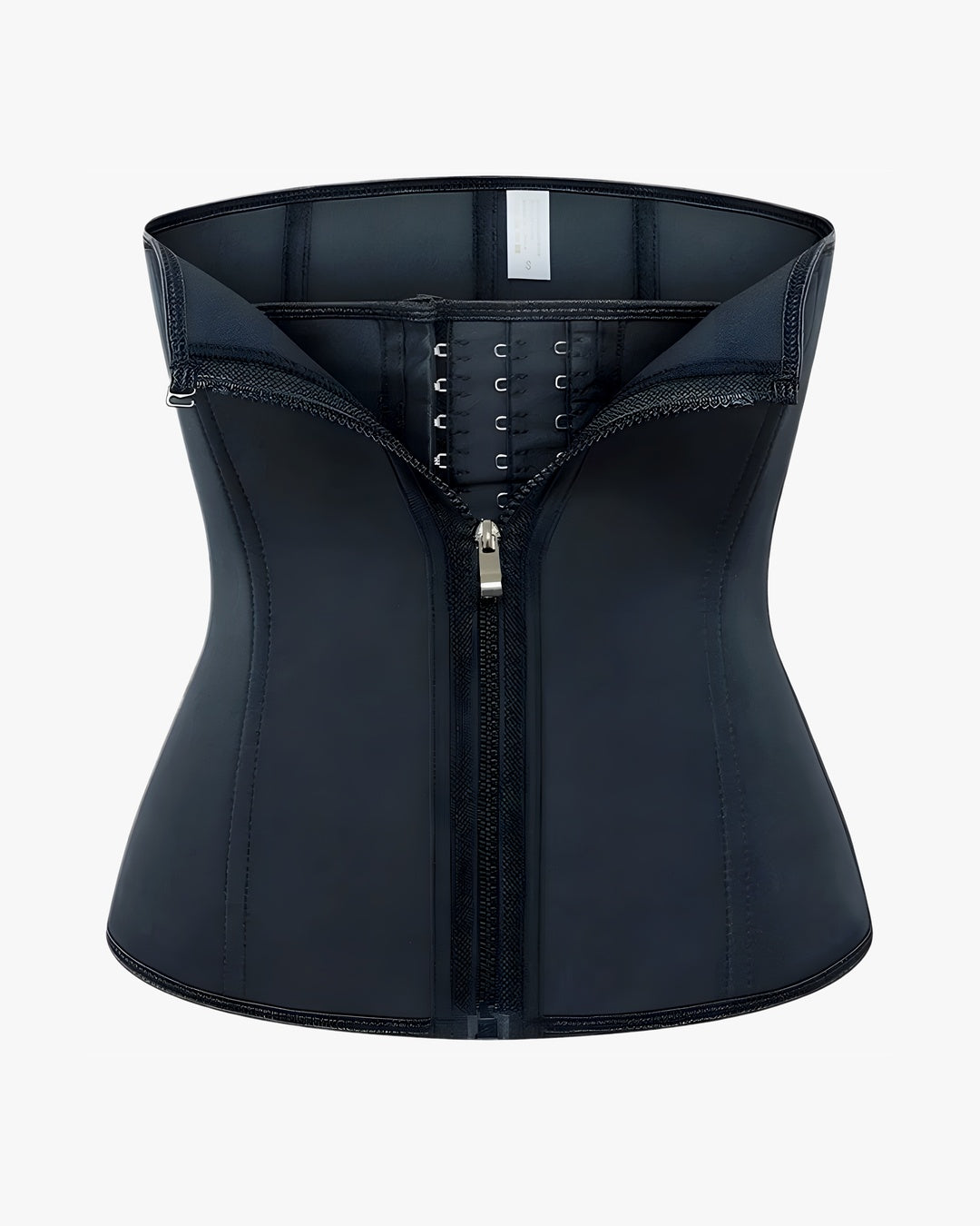 Gaine corset amincissante sur fond studio gris clair