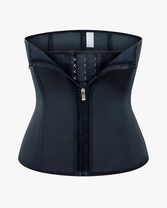 Gaine corset amincissante sur fond studio gris clair