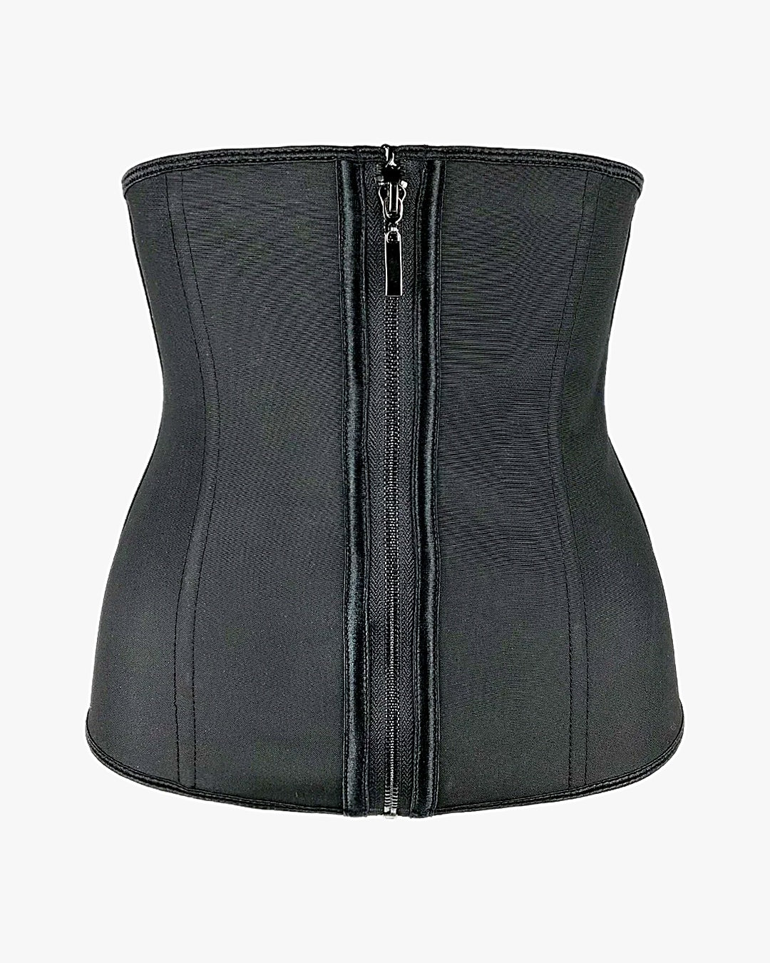 Gaine corset latex sur fond studio gris clair