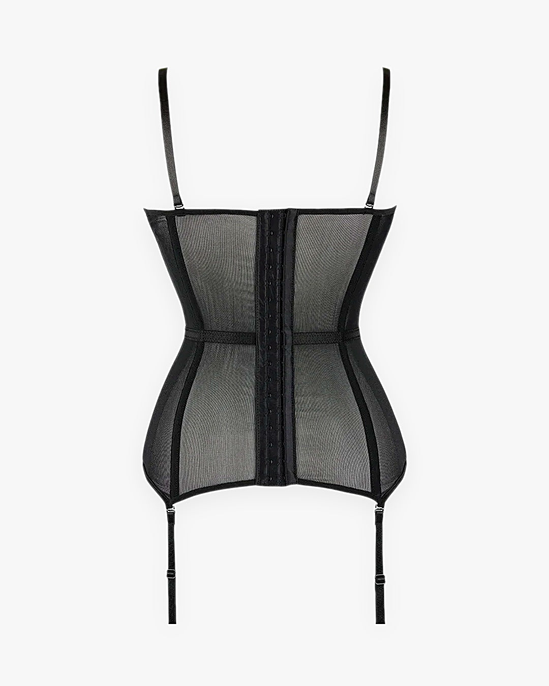 Zoom sur le détail du guêpière corset