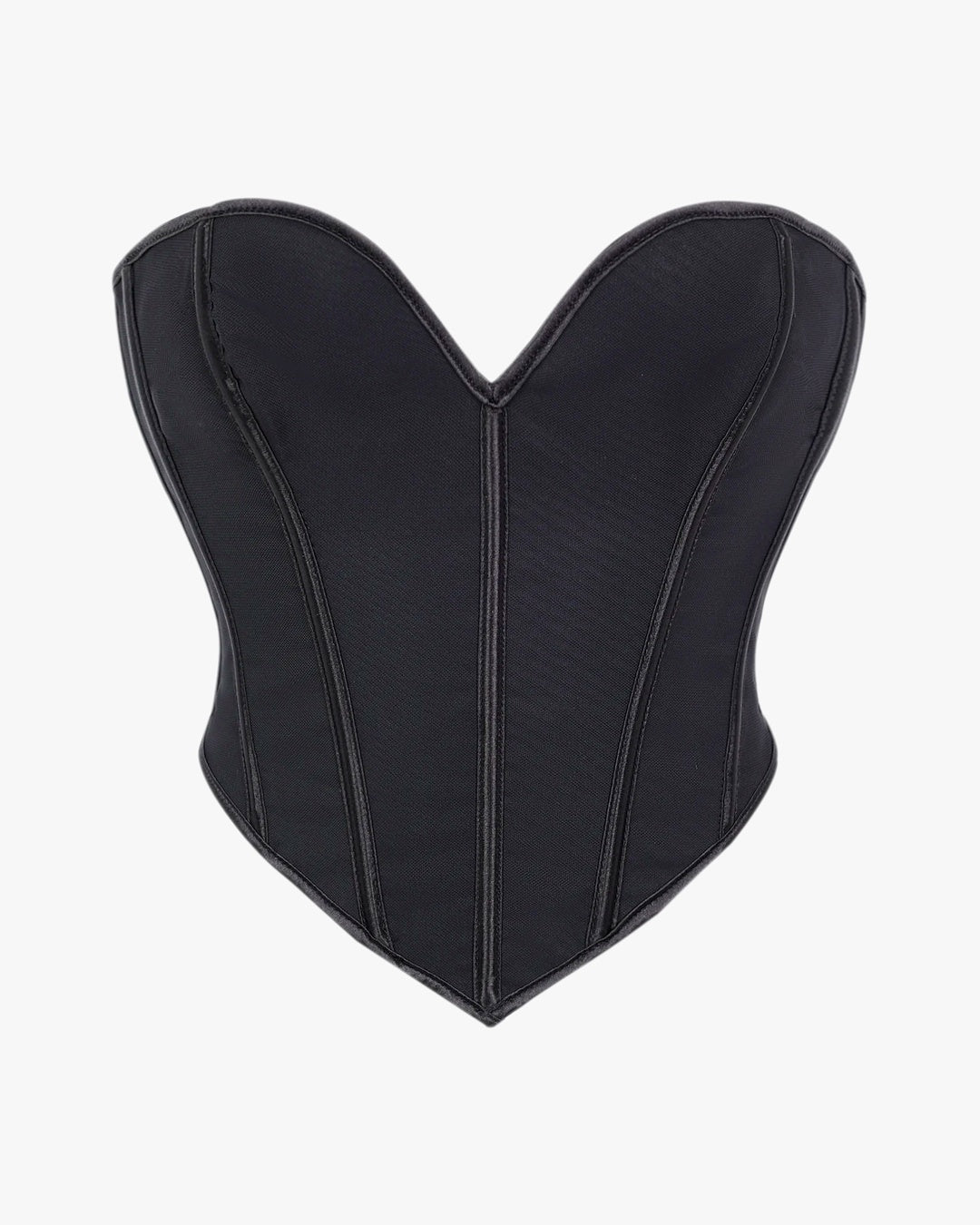 Haut corset sur fond studio gris clair