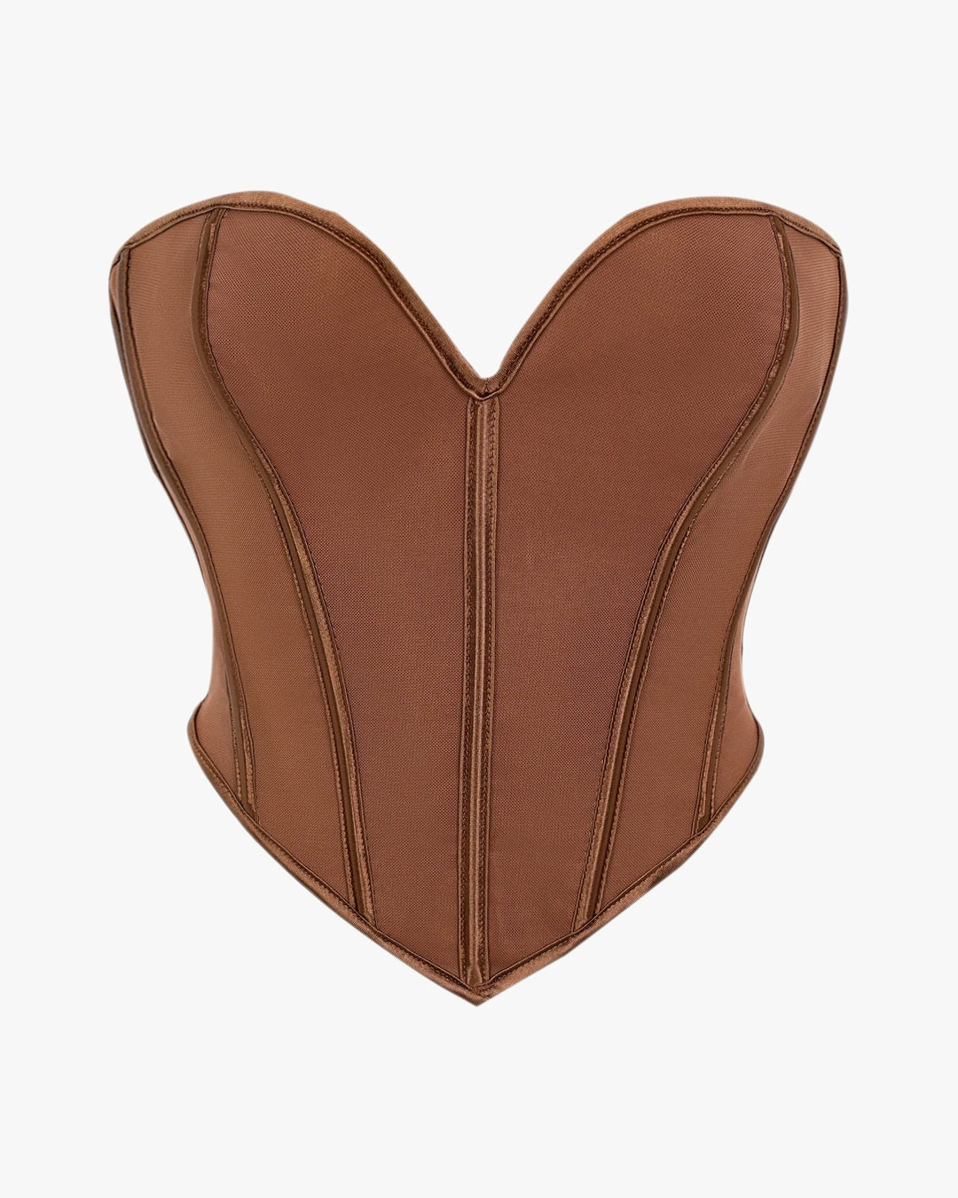 Haut corset sur fond studio gris clair, vue 4