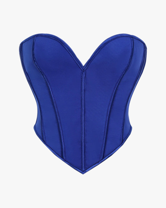 Haut corset sur fond studio gris clair, vue 5