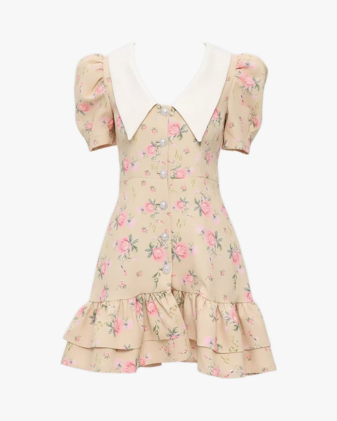 Robe chemise corset sur fond studio gris clair, vue 3