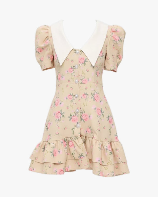 Robe chemise corset sur fond studio gris clair, vue 3