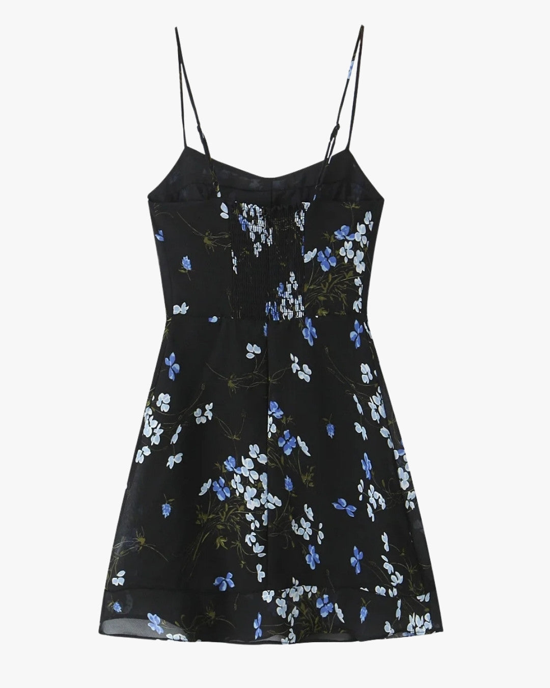 Zoom sur le détail du robe corset bretelle