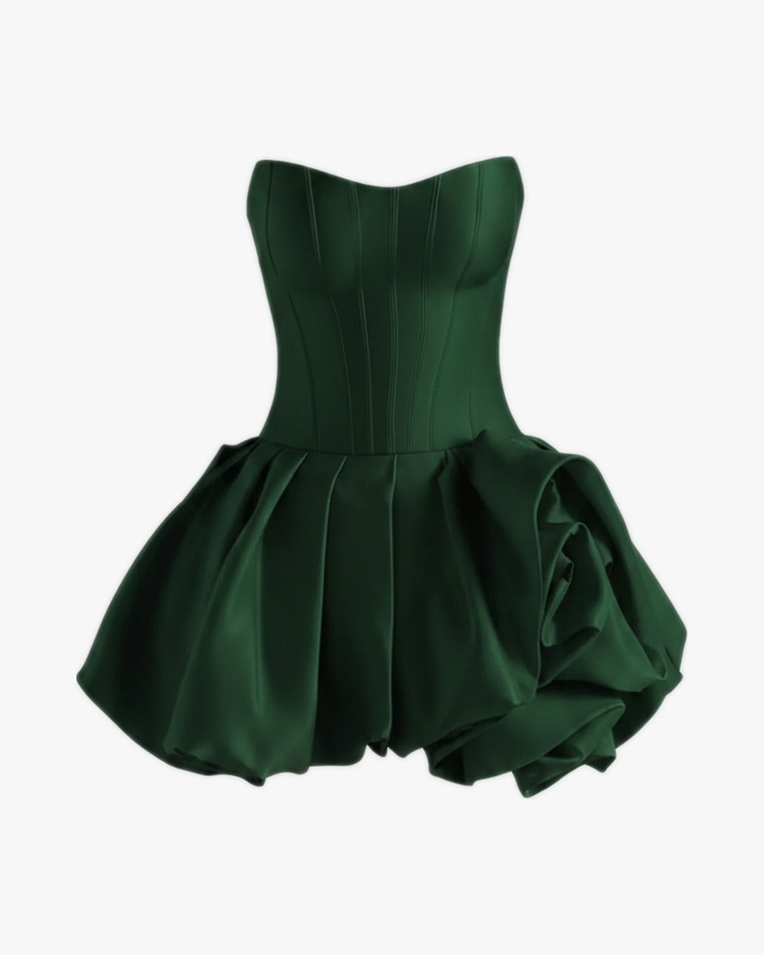 Robe corset bustier sur fond studio gris clair, vue 10