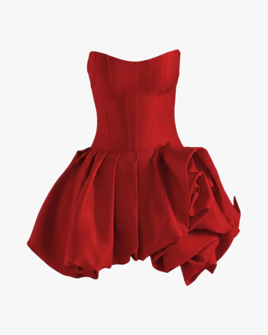 Robe corset bustier sur fond studio gris clair, vue 4