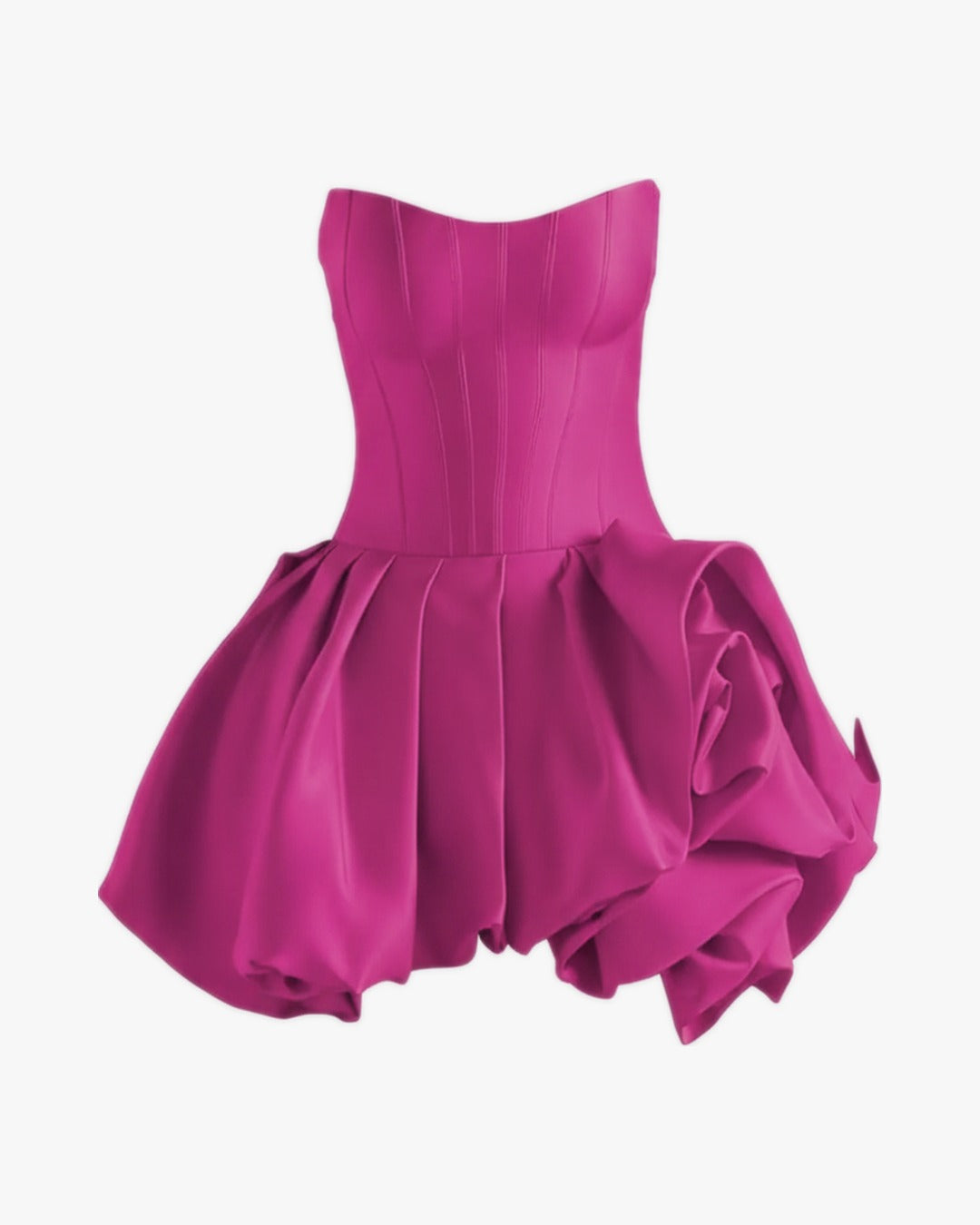Robe corset bustier sur fond studio gris clair, vue 6