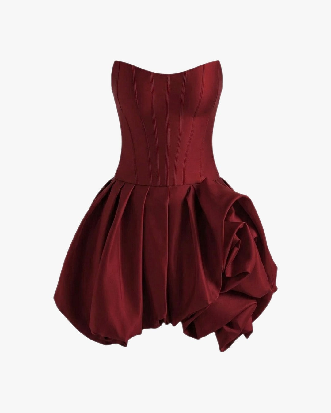 Robe corset bustier sur fond studio gris clair, vue 7
