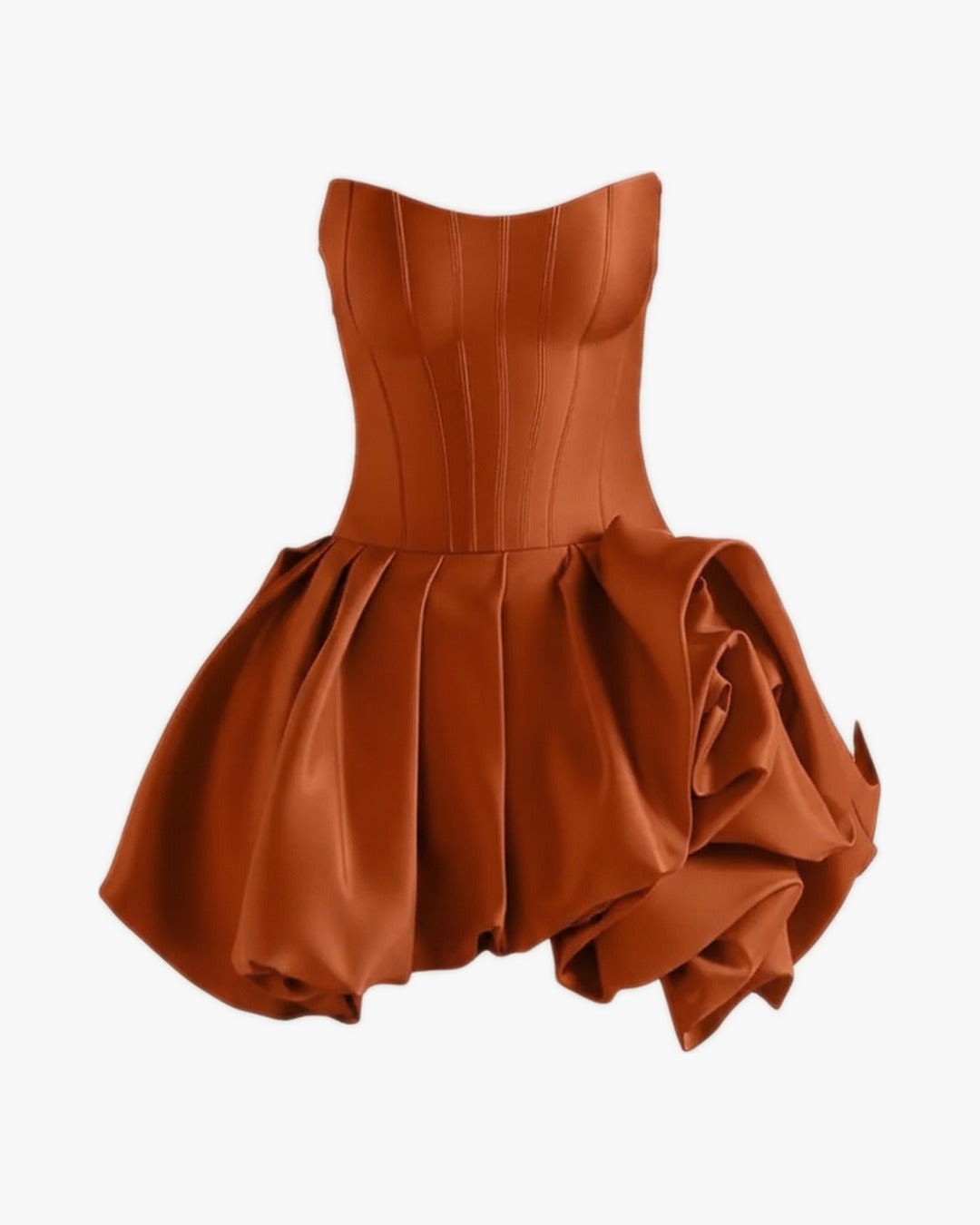 Robe corset bustier sur fond studio gris clair, vue 8