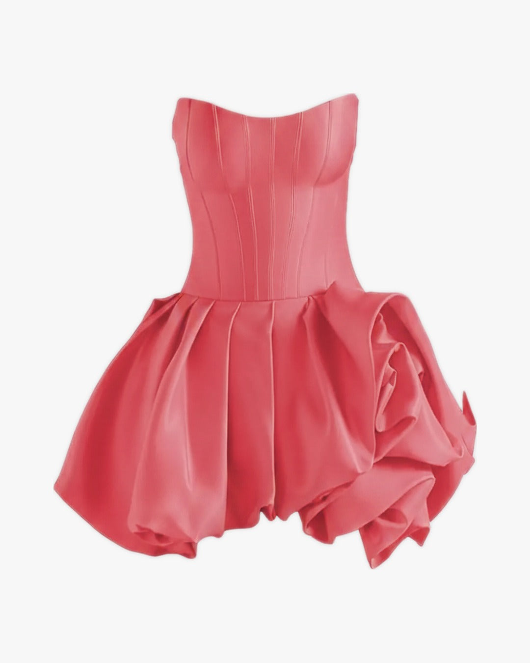 Robe corset bustier sur fond studio gris clair, vue 9