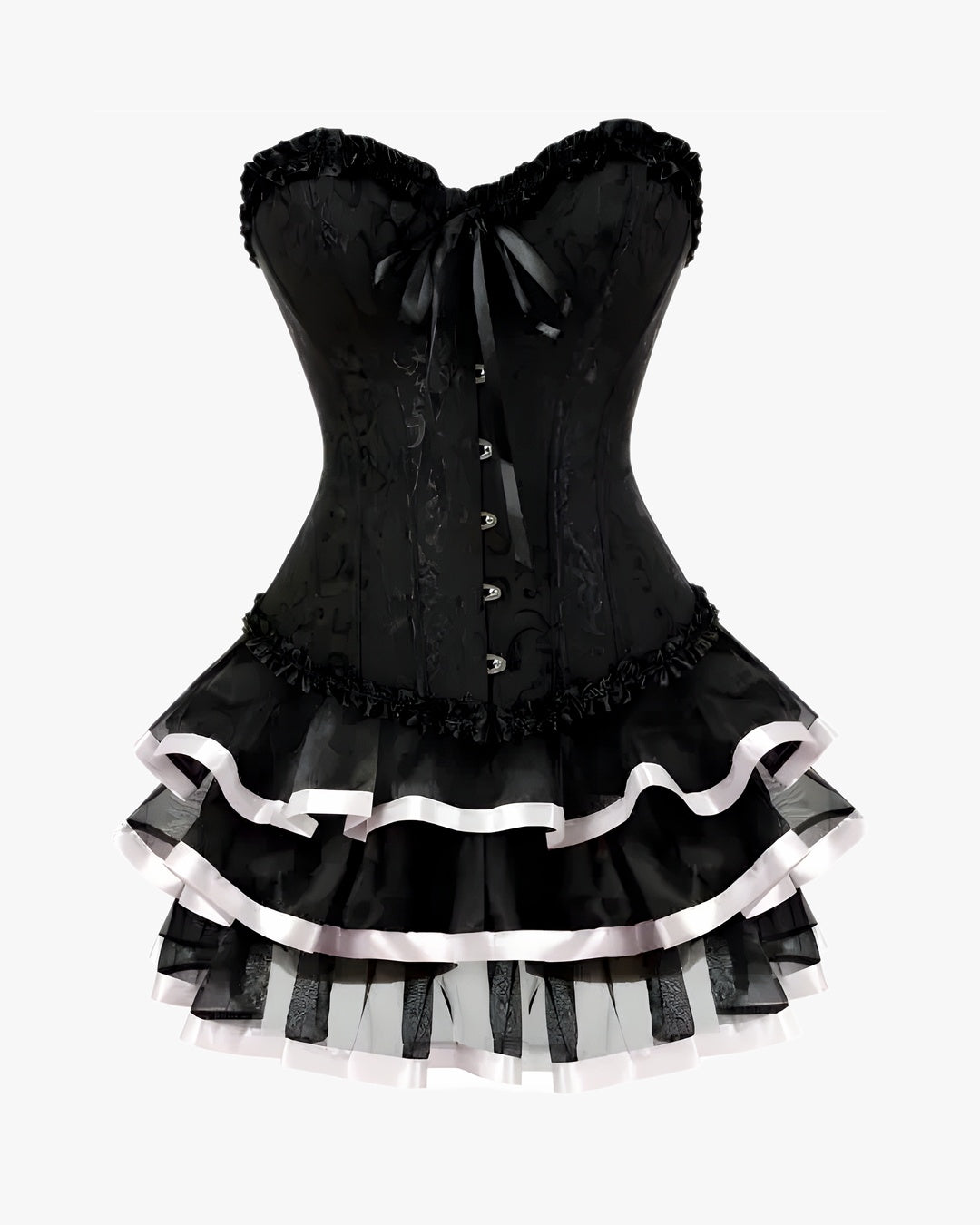 Robe corset grande taille sur fond studio gris clair, vue 2