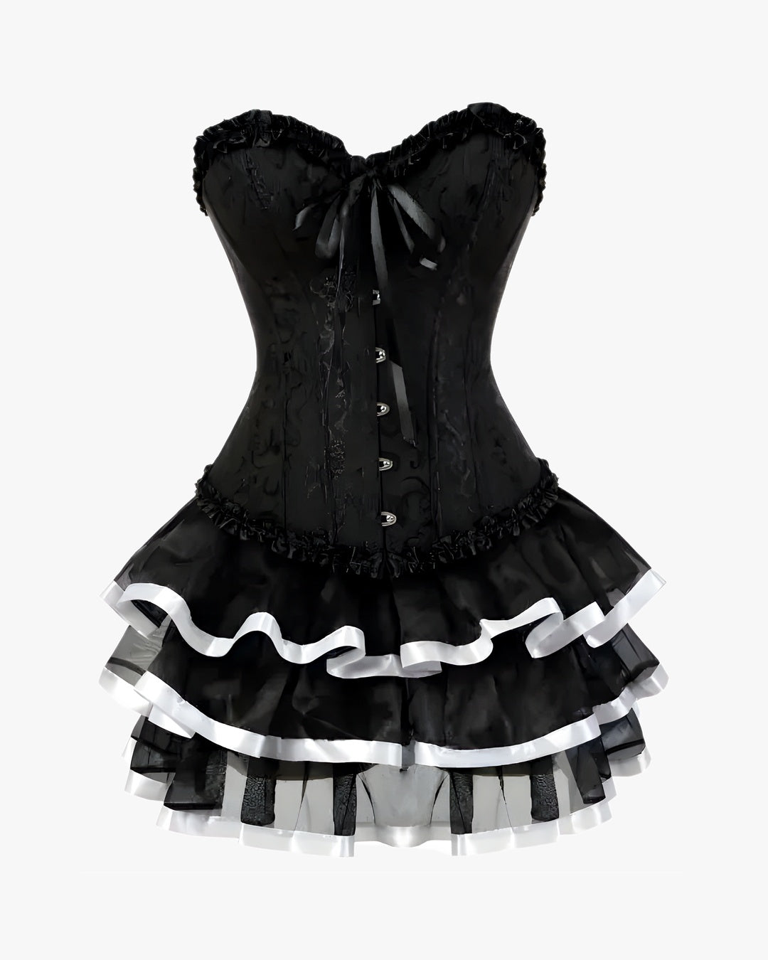 Robe corset grande taille sur fond studio gris clair, vue 3