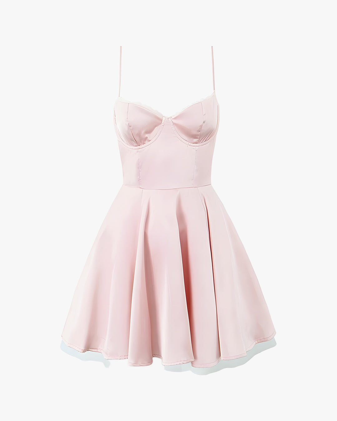 Robe style corset sur fond studio gris clair, vue 4