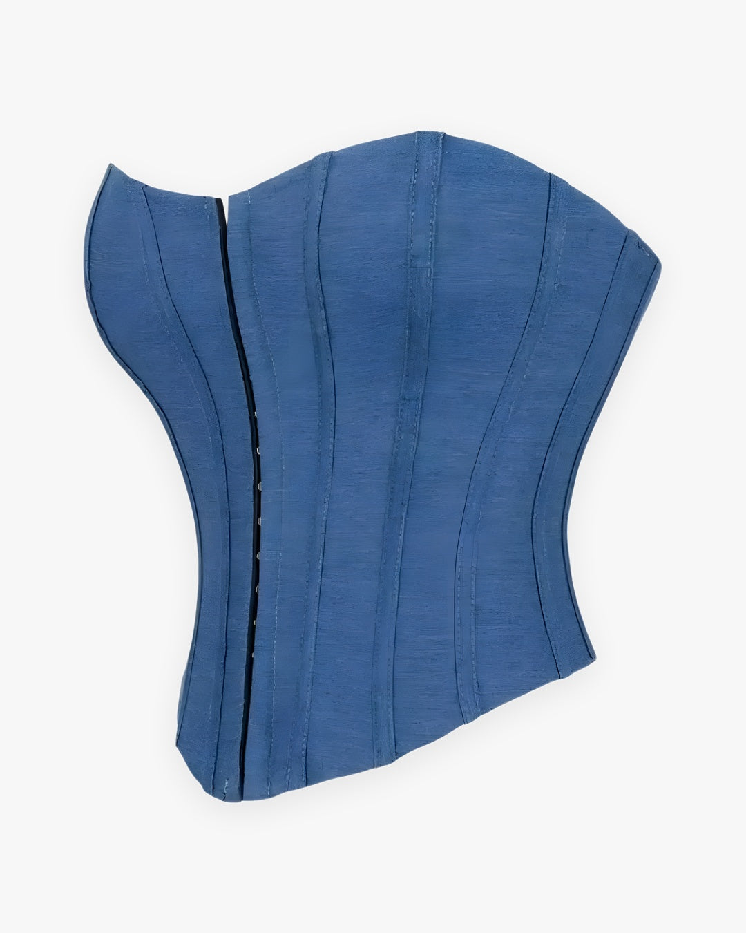 Zoom sur le détail du top corset jean