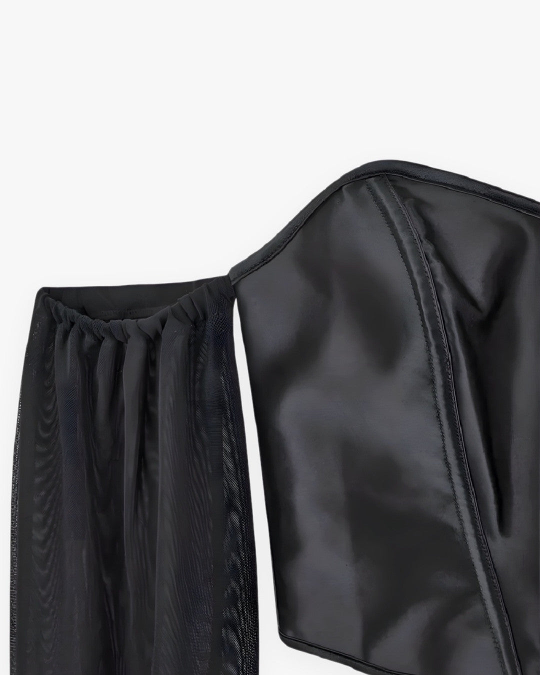 Zoom sur le détail du top corset manche longue, vue 5