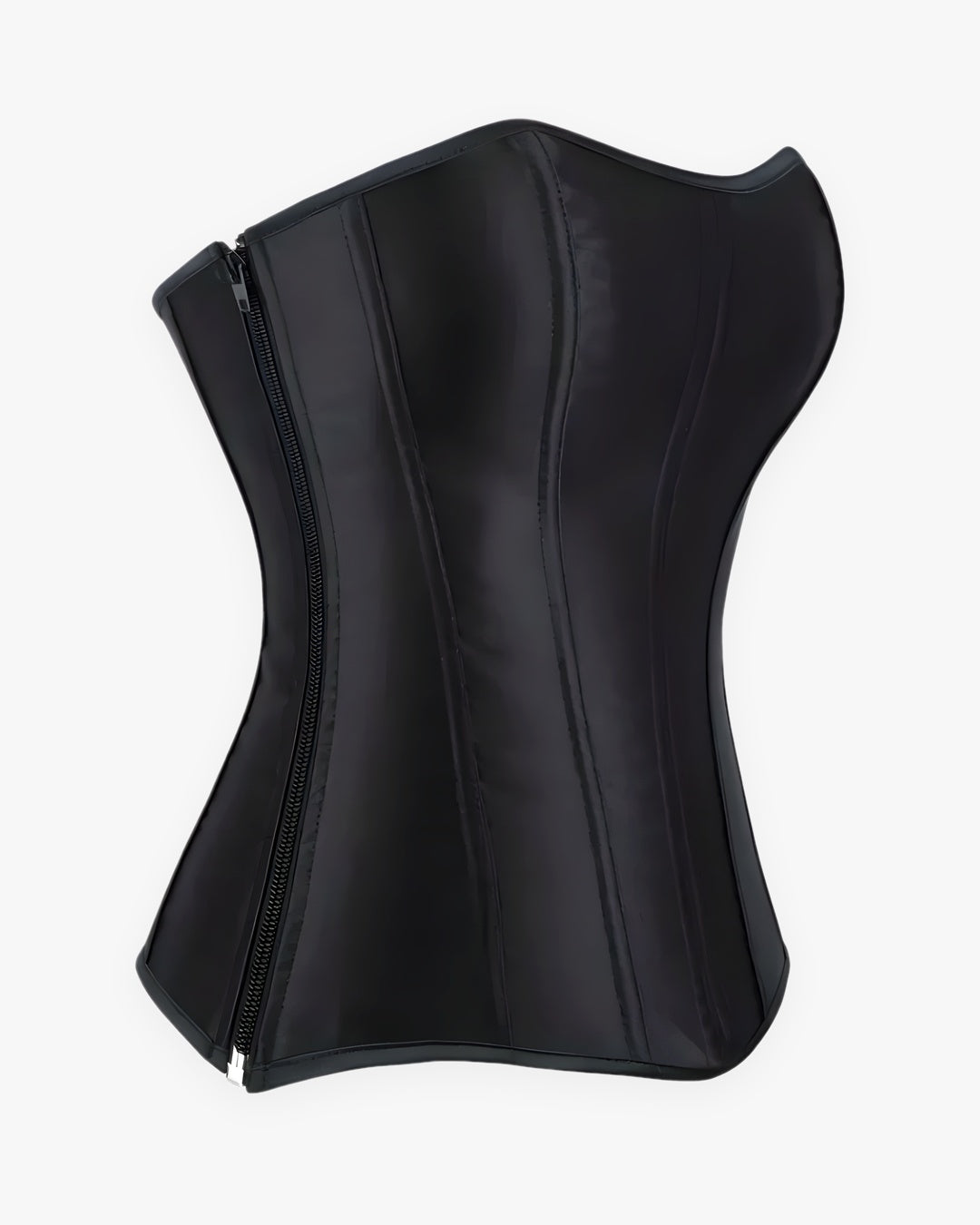 Zoom sur le détail du top corset satin