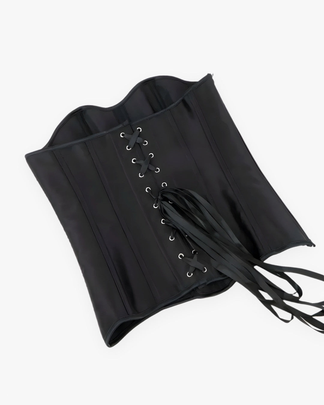 Zoom sur le détail du top corset satin, vue 3